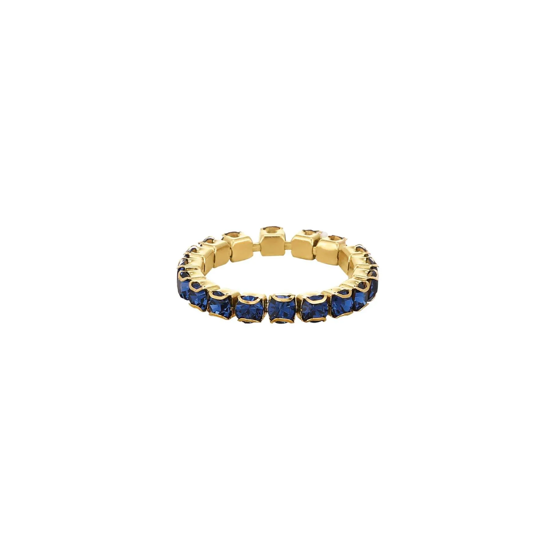 Bague Avenue strass bleus