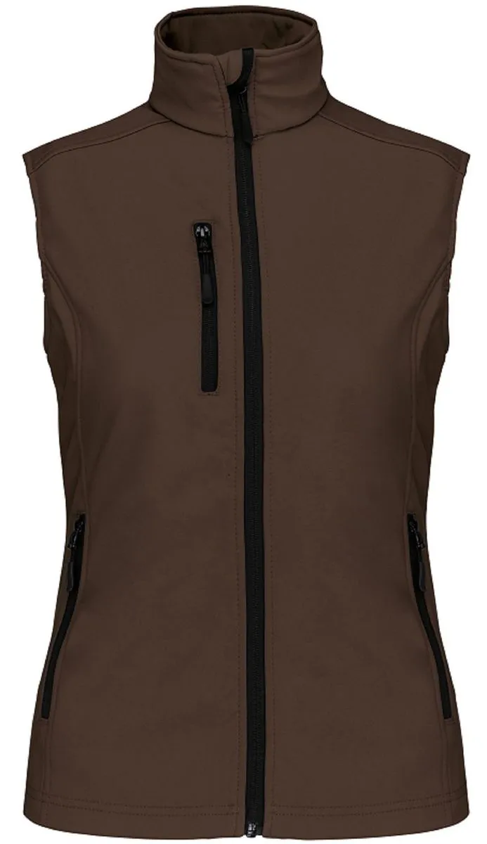 Bodywarmer softshell - gilet sans manches - K404 - marron - Femme 