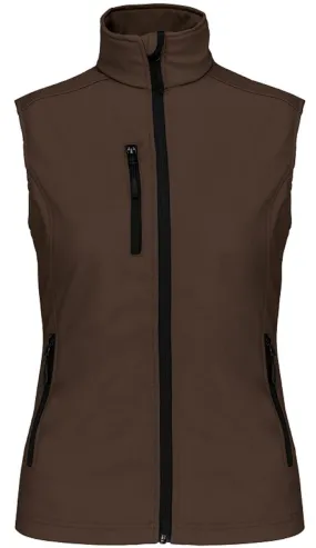 Bodywarmer softshell - gilet sans manches - K404 - marron - Femme 