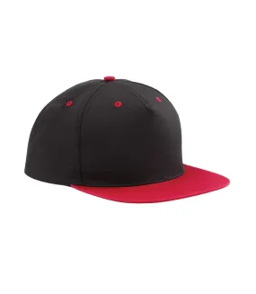 Casquette ajustable adulte noir / rouge Beechfield