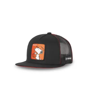 Casquette snapback  visière plate avec filet Peanuts Capslab