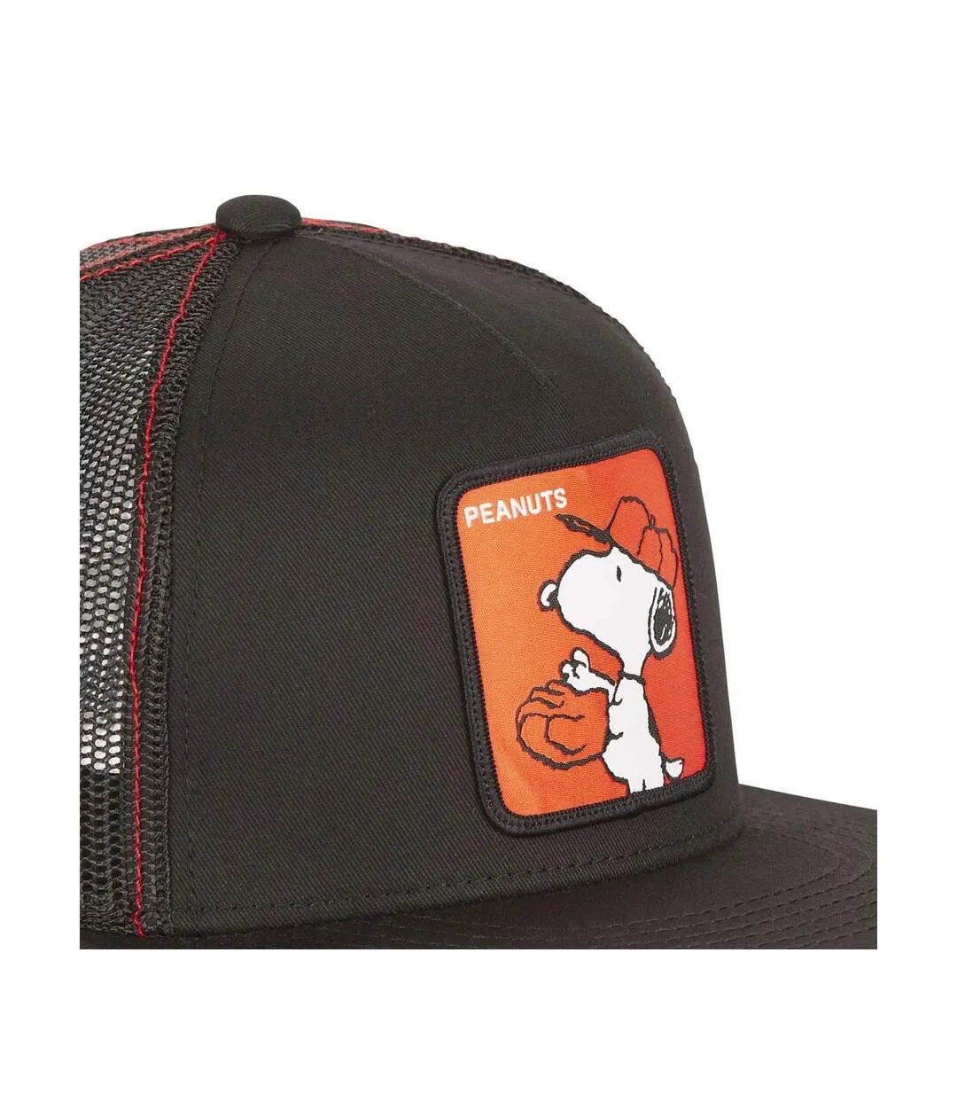 Casquette snapback  visière plate avec filet Peanuts Capslab