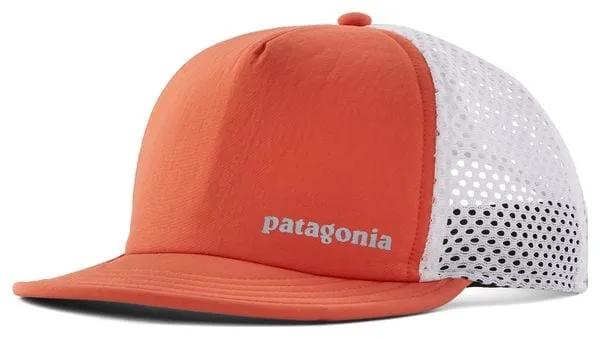 Casquette Unisexe Patagonia Duckbill Shorty Trucker Orange/Blanc