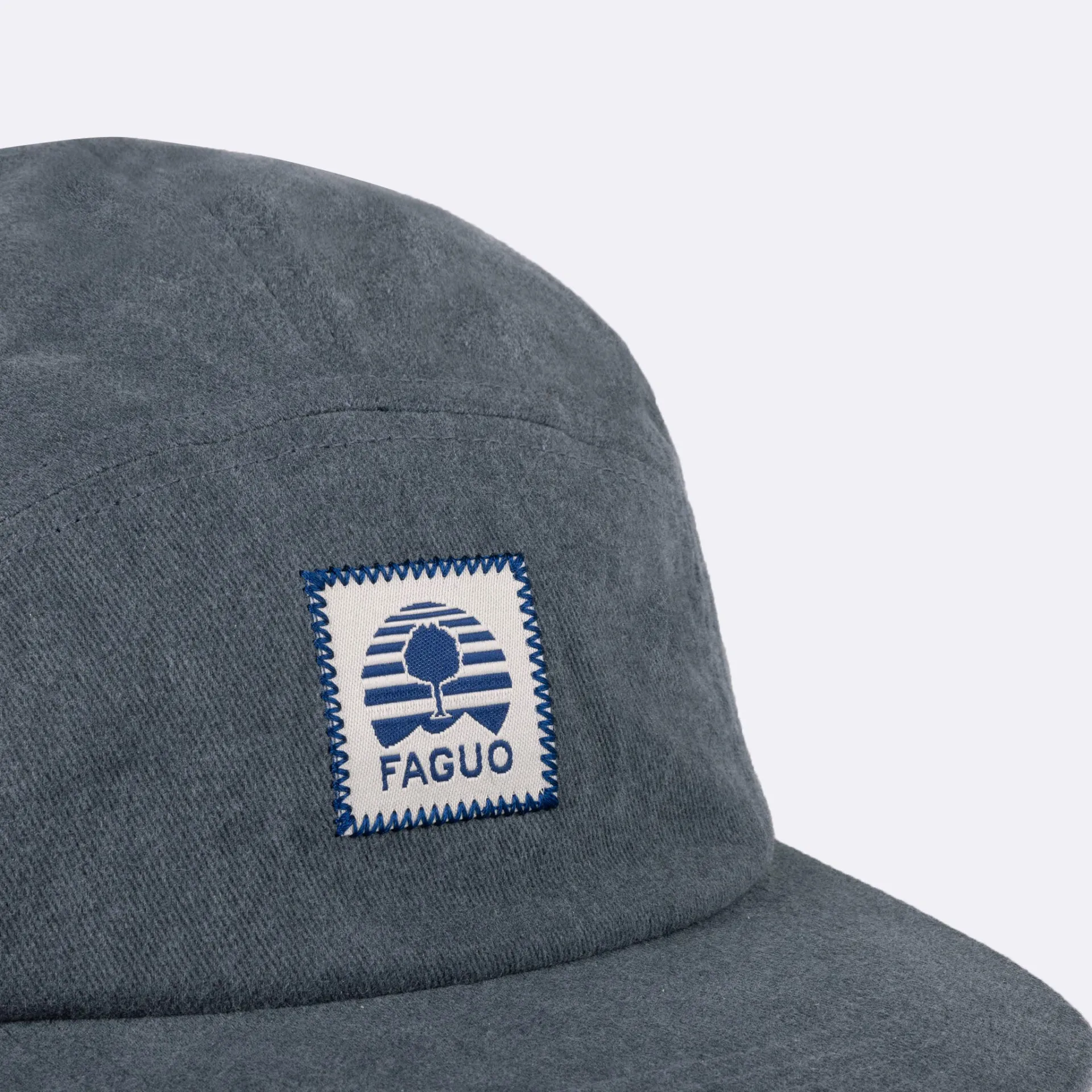 Casquette visière plate bleue 5 PANEL CAP - FAGUO