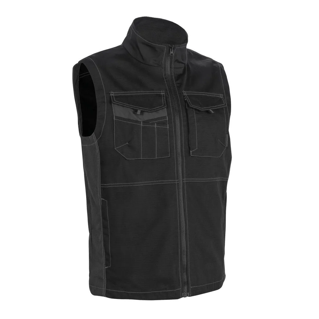 Coverguard - Gilet de travail sans manches noir OROSI