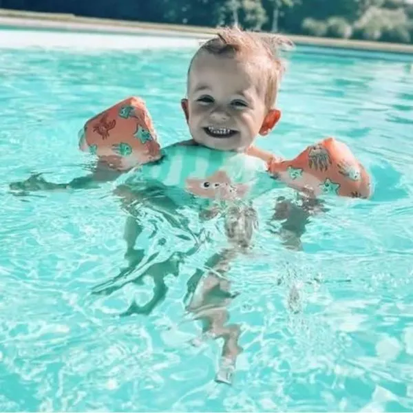 Gilet de natation avec brassards 2-6 ans - Créatures marines