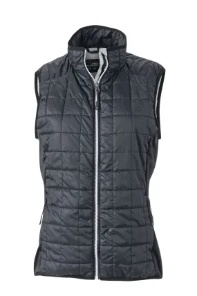 Gilet hybride sans manches molletonné - JN1113 - noir - Femme 