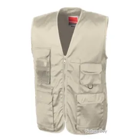 Gilet Sand Camel Reporter RESULT TAILLE 2XL R4507