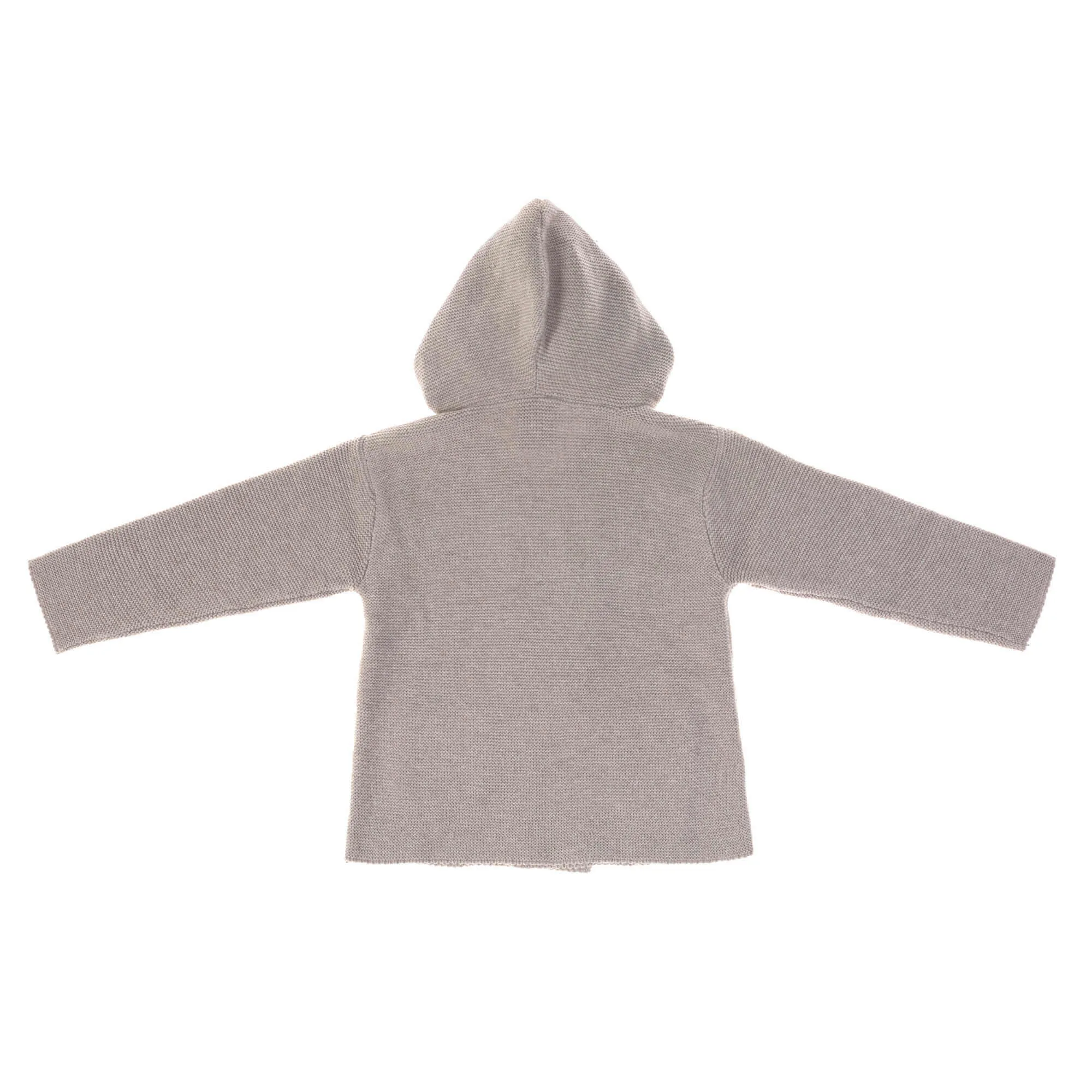 Gilet tricoté à capuche pour bébé, Garden Explorer gris | Lässig