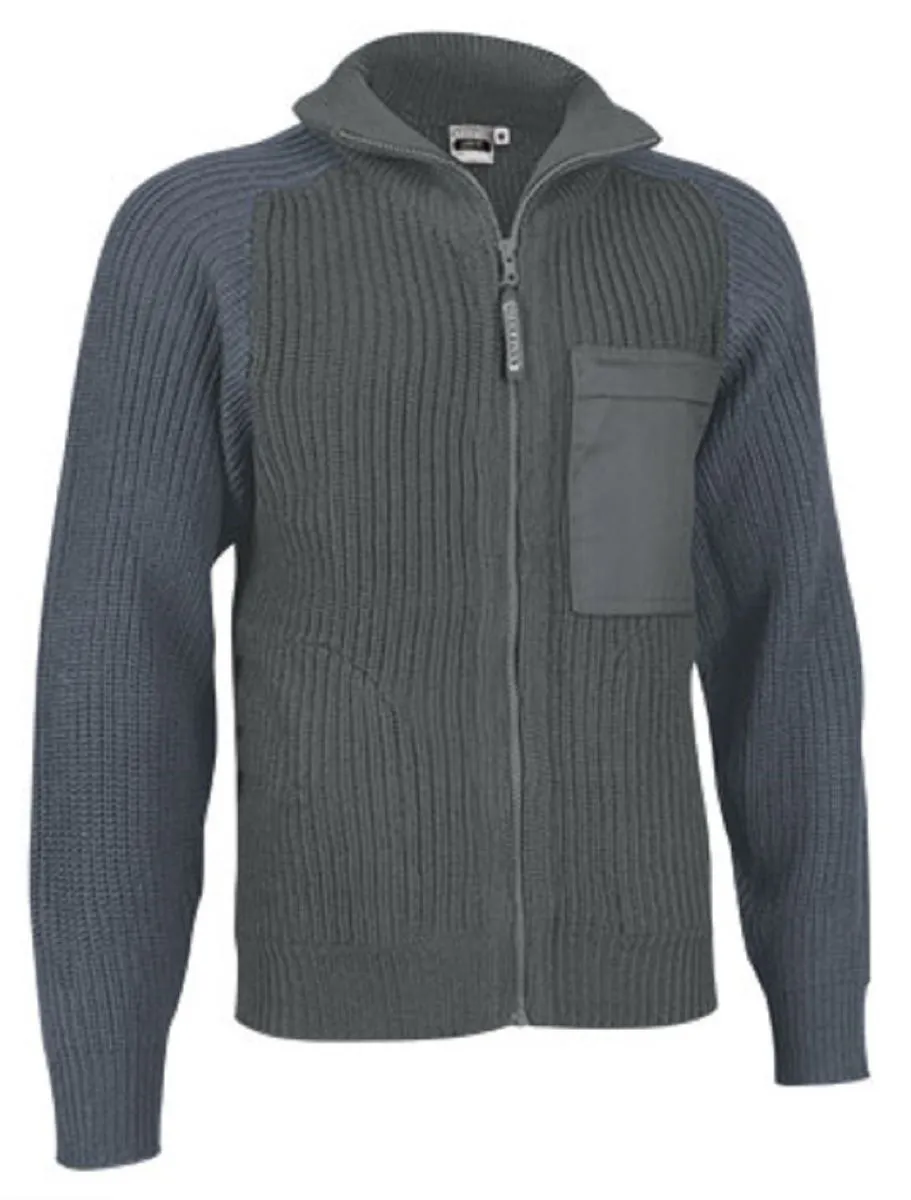 Gilet épais col camionneur - Homme - REF ARCE - gris 