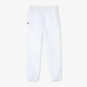 PANTALON DE SURVÊTEMENT UNI LACOSTE SPORT EN TISSU LEGER BLANC