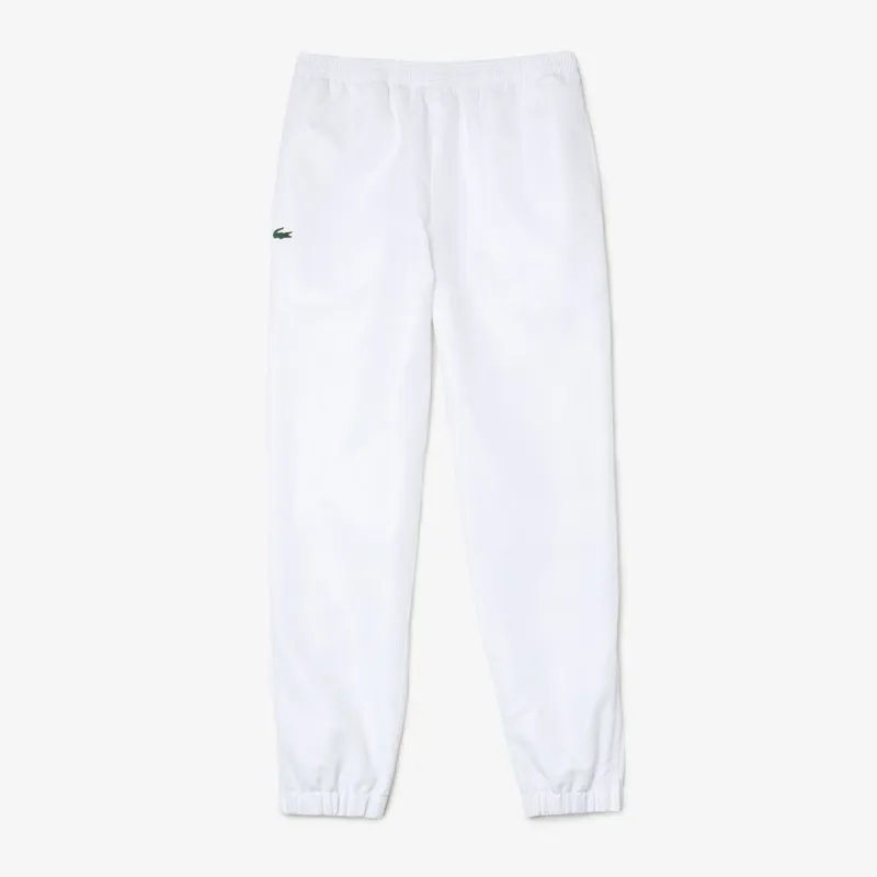 PANTALON DE SURVÊTEMENT UNI LACOSTE SPORT EN TISSU LEGER BLANC