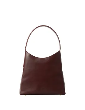 Sac Léonore M cuir bordeaux