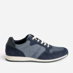 Tennis bleu marine bi matière - Baskets / Tennis Homme | ERAM